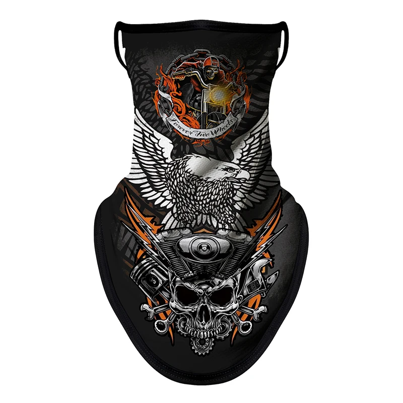 Motorcycle Sun Protection Cycling Scarf Mask Balaclava Skull Multifunction Earloop Neck Mask Unisex Hiking Windproof Neck Cover - Image 28