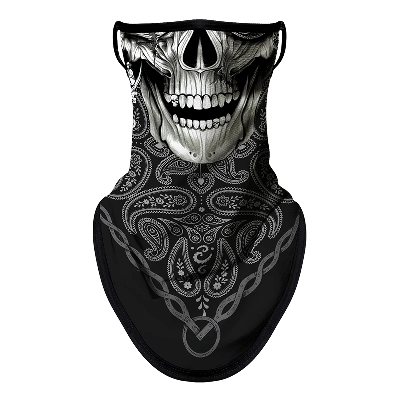 Motorcycle Sun Protection Cycling Scarf Mask Balaclava Skull Multifunction Earloop Neck Mask Unisex Hiking Windproof Neck Cover - Image 11