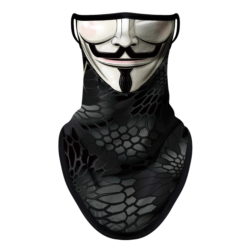 Motorcycle Sun Protection Cycling Scarf Mask Balaclava Skull Multifunction Earloop Neck Mask Unisex Hiking Windproof Neck Cover - Image 16