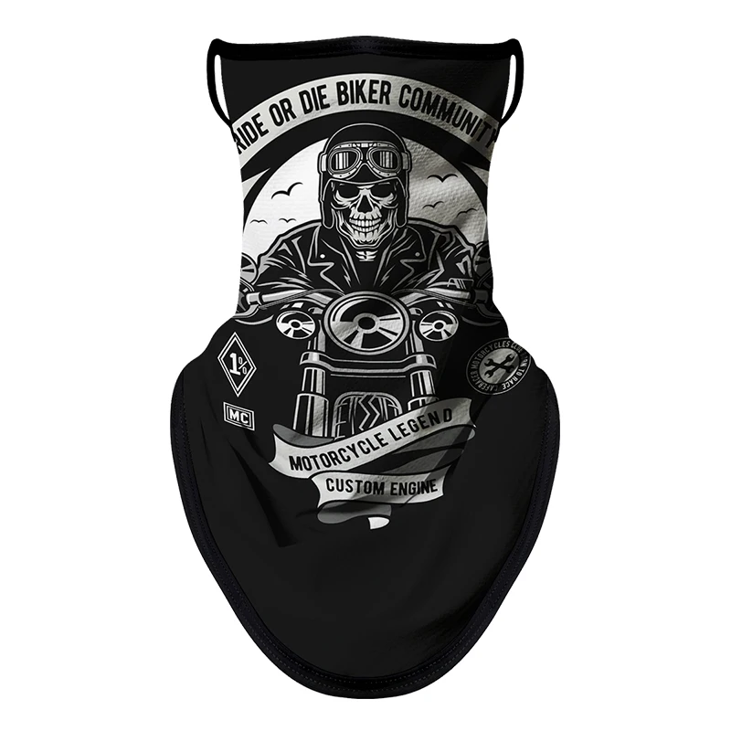 Motorcycle Sun Protection Cycling Scarf Mask Balaclava Skull Multifunction Earloop Neck Mask Unisex Hiking Windproof Neck Cover - Image 31