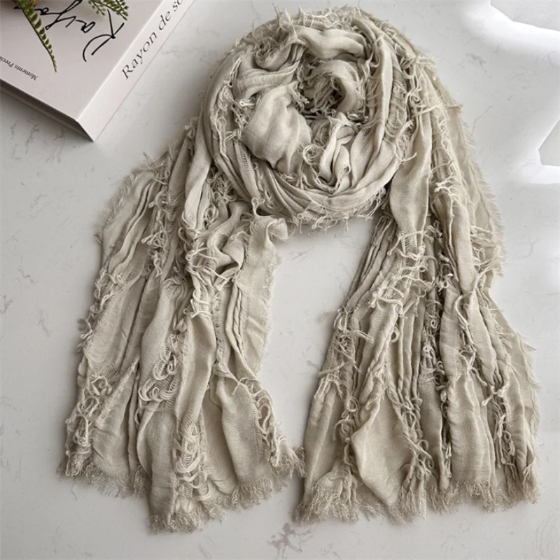 Ruins Style Unisex Steampunk Hip Hop Cotton Linen Scarf Retro Apocalyptic Scarves Techwear Capes Outdoor Tactical Shawl - Image 10