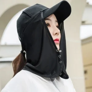 Cap Mask Silk Scarf Neck Protection Face Scarves Summer For Men Face Scarf Anti-uv Face Cover Sunscreen Veil Sunscreen Mask