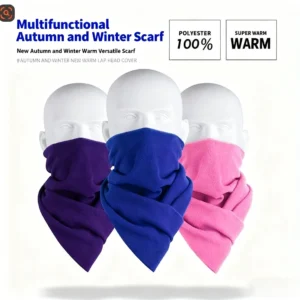 Autumn Winter Scarf Cycling Outdoor Hiking Multifunctional Neck Warmer Soft Daily Commute Skiing Camping Windproof Warm Scarves