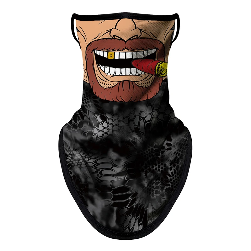 Motorcycle Sun Protection Cycling Scarf Mask Balaclava Skull Multifunction Earloop Neck Mask Unisex Hiking Windproof Neck Cover - Image 29