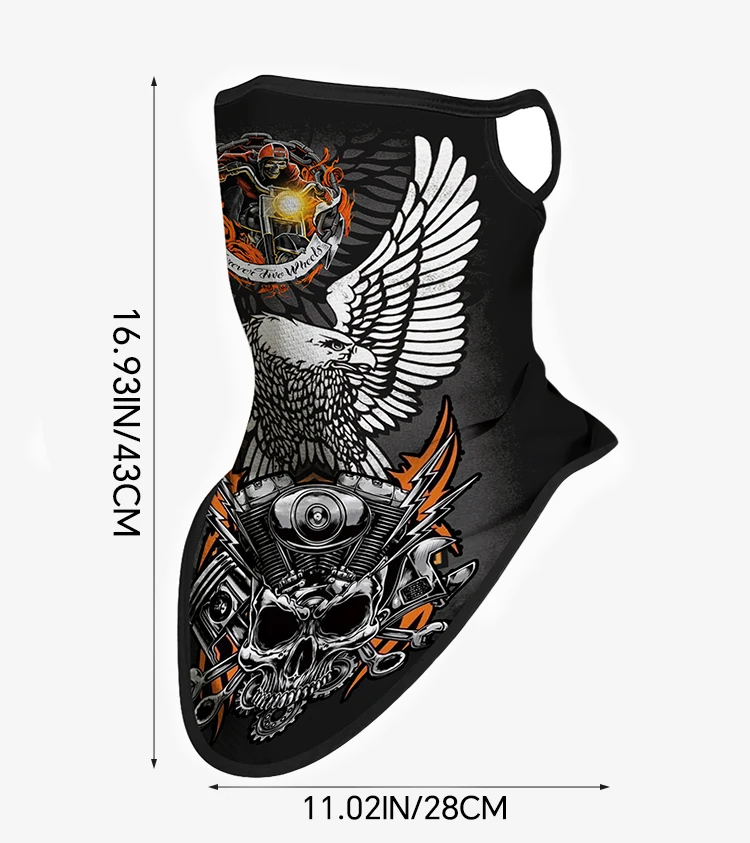 Motorcycle Sun Protection Cycling Scarf Mask Balaclava Skull Multifunction Earloop Neck Mask Unisex Hiking Windproof Neck Cover - Image 5