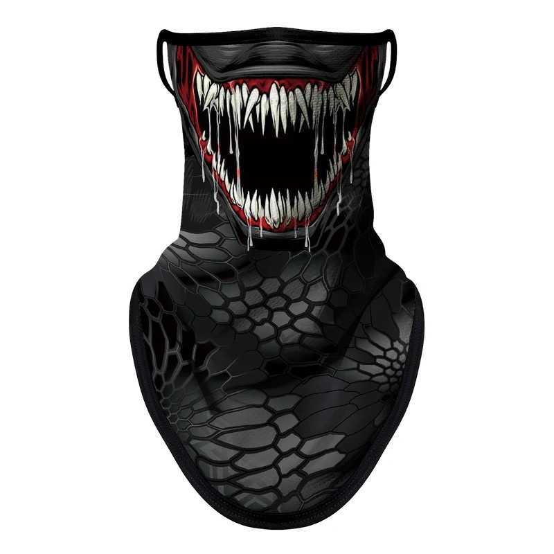 Motorcycle Sun Protection Cycling Scarf Mask Balaclava Skull Multifunction Earloop Neck Mask Unisex Hiking Windproof Neck Cover - Image 13