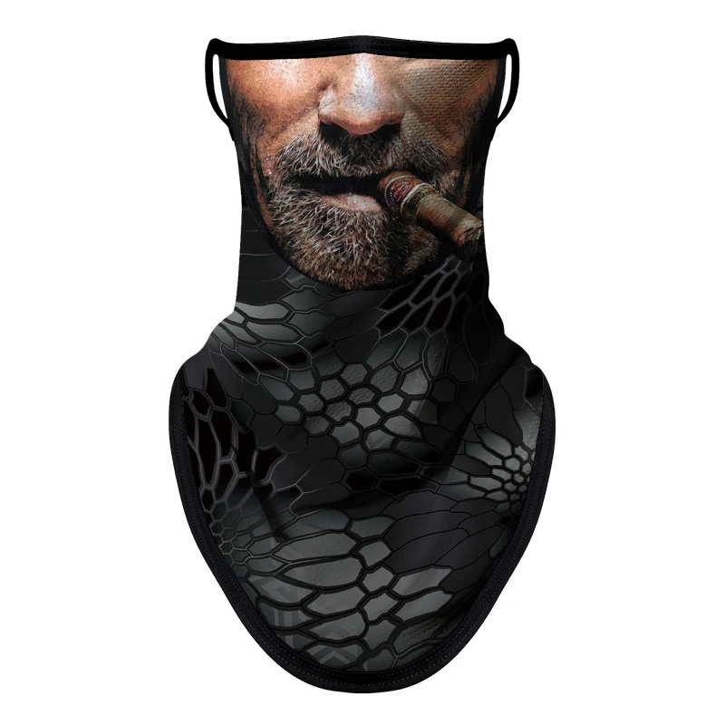 Motorcycle Sun Protection Cycling Scarf Mask Balaclava Skull Multifunction Earloop Neck Mask Unisex Hiking Windproof Neck Cover - Image 14