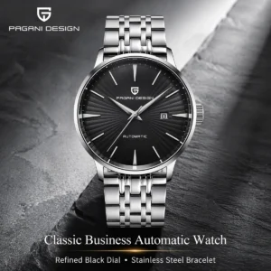 PAGANI DESIGN Men's Watch Fashion Sports Luxury Men's Stainless Steel Automatic Mechanical Business Watch