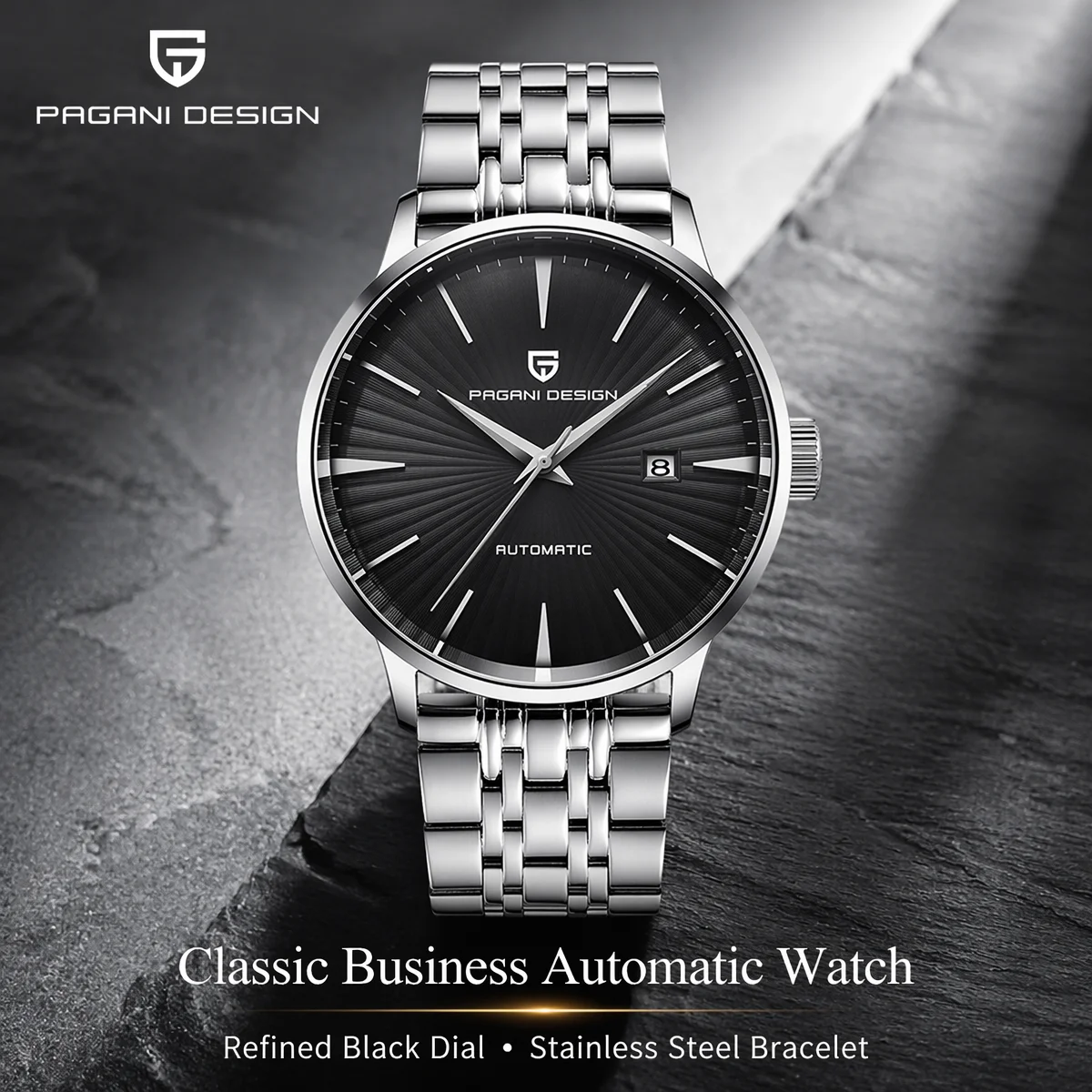 PAGANI DESIGN Men's Watch Fashion Sports Luxury Men's Stainless Steel Automatic Mechanical Business Watch
