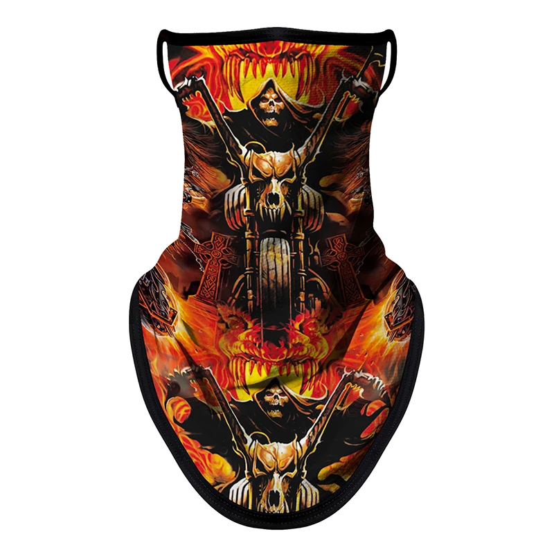 Motorcycle Sun Protection Cycling Scarf Mask Balaclava Skull Multifunction Earloop Neck Mask Unisex Hiking Windproof Neck Cover - Image 26