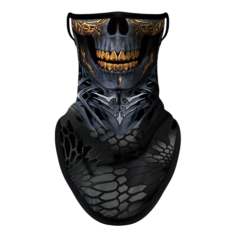 Motorcycle Sun Protection Cycling Scarf Mask Balaclava Skull Multifunction Earloop Neck Mask Unisex Hiking Windproof Neck Cover - Image 6