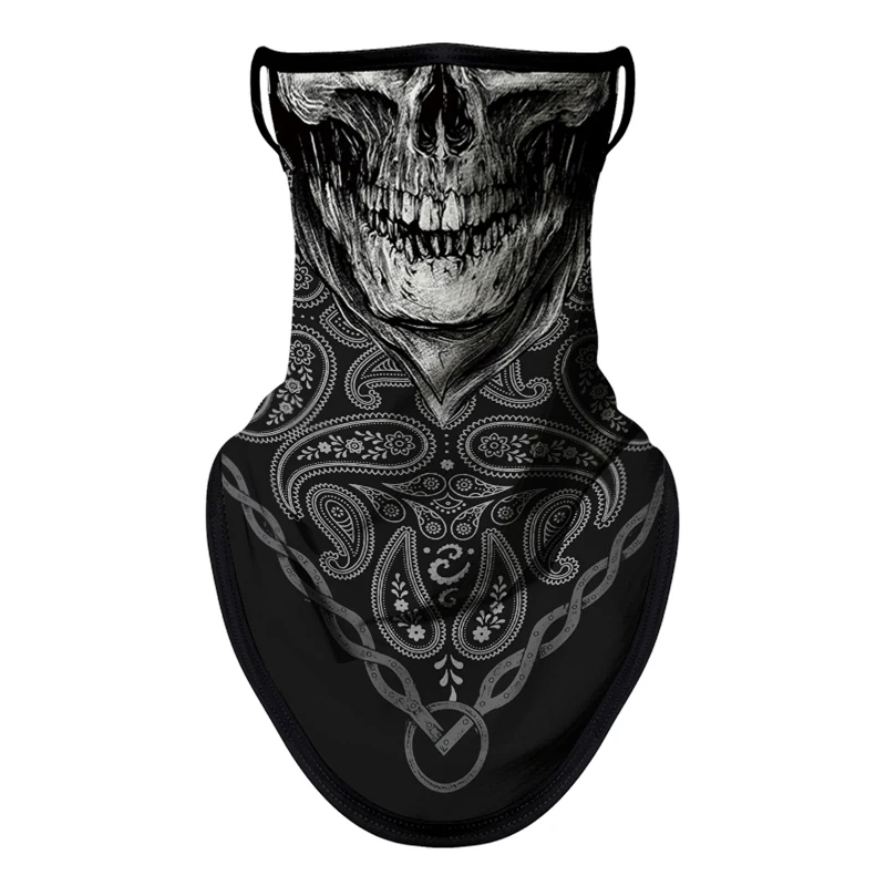 Motorcycle Sun Protection Cycling Scarf Mask Balaclava Skull Multifunction Earloop Neck Mask Unisex Hiking Windproof Neck Cover - Image 12