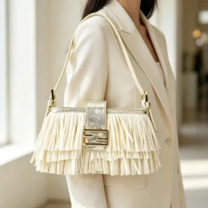 Elegant Women's Handbag, Genuine Leather Shoulder Bag For Ladies By Famous Designer With Popular Classic Appeal