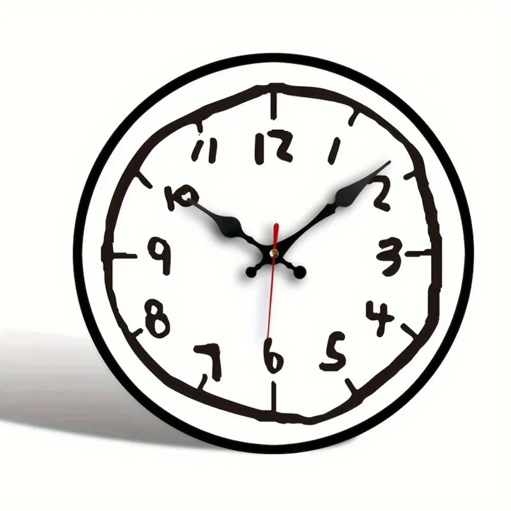 30cm Size Digital Wall Clock Cartoon Design Special Design Silent Wall Clock Round Shape Silent Mechanism Hanging Wall Clock - Image 7