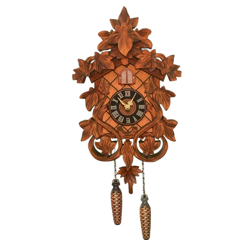 Cuckoo Clock Wall Hanging Mechanical Hourly Chime Vintage Style Living Room Bedroom Home Wall Clock Wooden Wallclock Gift - Image 8