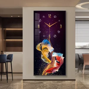 Nordic luxury Wall Clock Living Room Household Fashion Watch Restaurant Decorative Painting Creative Wall Hanging Silent Clock