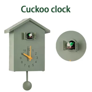 20x25cm Cuckoo Quartz Wall Clock Modern Bird Home Living Room Hanging Watch Horologe Clocks Timer Office Home Decoration Gifts
