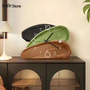Vintage Desktop Clocks Ornament, Light Luxury Designer Creative Wall Clocks for Living Room,Silent Desktop Clock Decor for Home