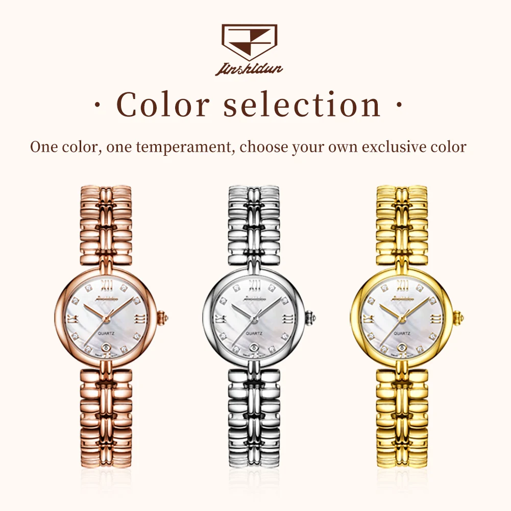 JSDUN 8987 Watches For Woman Luxury Elegant Import Quartz Watch Stainless Steel Ladies Date Watches Clock Reloj Mujer - Image 6