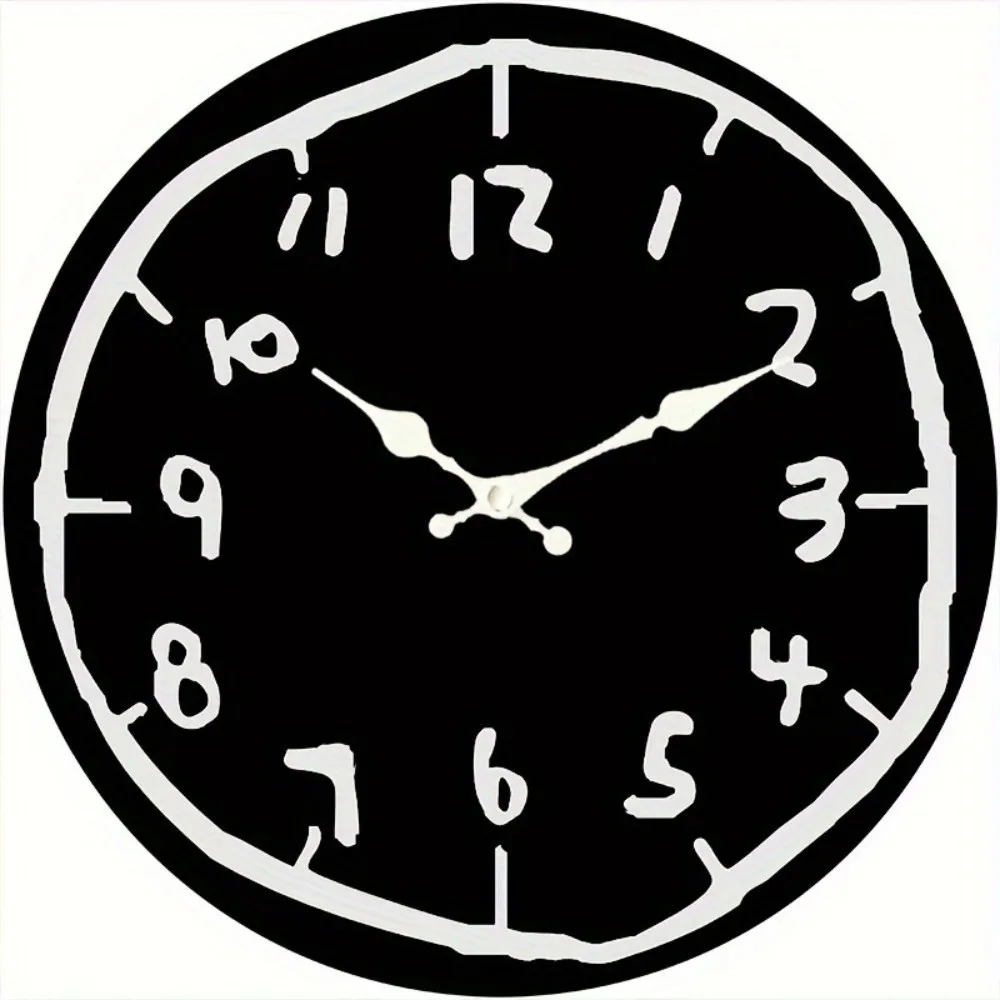30cm Size Digital Wall Clock Cartoon Design Special Design Silent Wall Clock Round Shape Silent Mechanism Hanging Wall Clock - Image 8