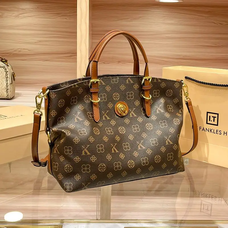 Ladies' Light Luxury Handbag 2025 New High-End Designer Fashion Retro Handbag Shoulder Bag Large Capacity Crossbody Bag Tote Bag - Image 8