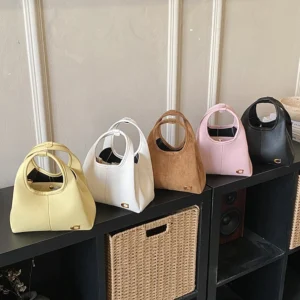 Brown Suede Hobo Tote Bag For Women Elegant Large Capacity Shoulder Bag Adjustable Strap Crossbody Bag Casual Daily Handbag