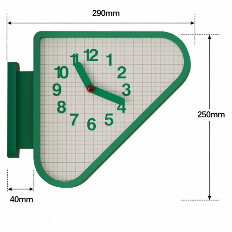 Indoor Double Sided Wall Clocks Corner Silent Timer Triangle Art Hanging Watch Household Pointer Living Room Corner Decor Craft - Image 8