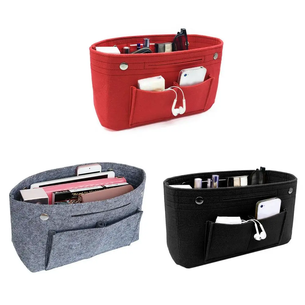 Women's Organizer Handbag Insert Bag Felt Travel Bag Insert Liner Purse Organiser Pouch - Image 4