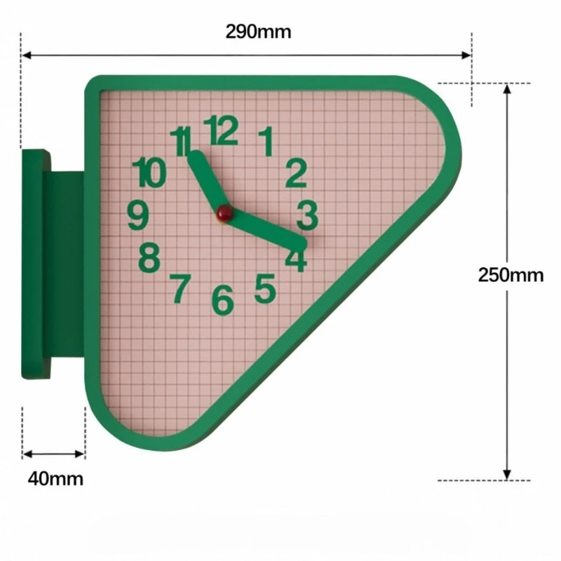 Indoor Double Sided Wall Clocks Corner Silent Timer Triangle Art Hanging Watch Household Pointer Living Room Corner Decor Craft - Image 7