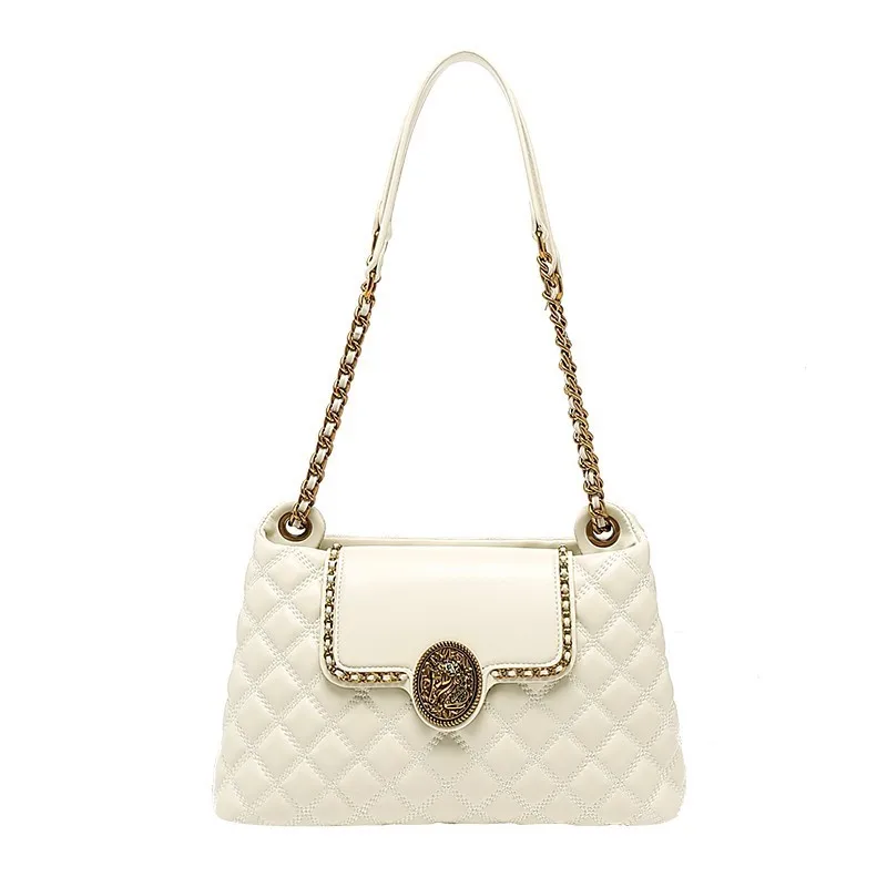 Brand Genuine Leather Chain Bag for Women in 2025, New Designer with a Sense of Luxury, Large Capacity Underarm Shoulder Bag - Image 5