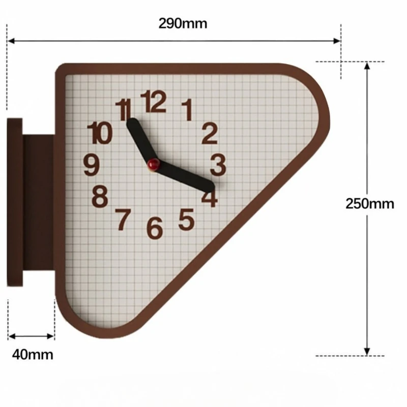 Indoor Double Sided Wall Clocks Corner Silent Timer Triangle Art Hanging Watch Household Pointer Living Room Corner Decor Craft - Image 11
