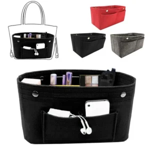 Women's Organizer Handbag Insert Bag Felt Travel Bag Insert Liner Purse Organiser Pouch
