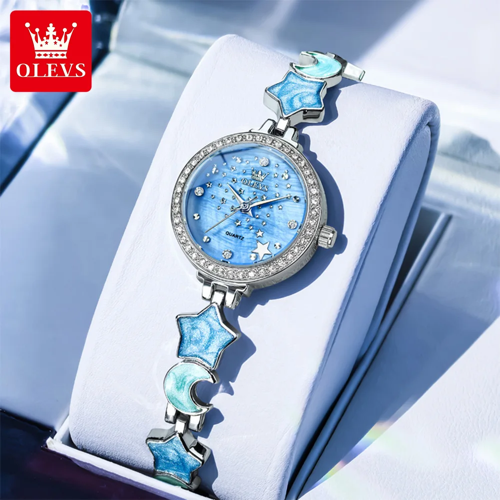 OLEVS 5665 Elegant Fashion Watches For Woman Quartz Watch Stainless Steel Bracelet Luxury Ladies Watches Clock Reloj Mujer - Image 10