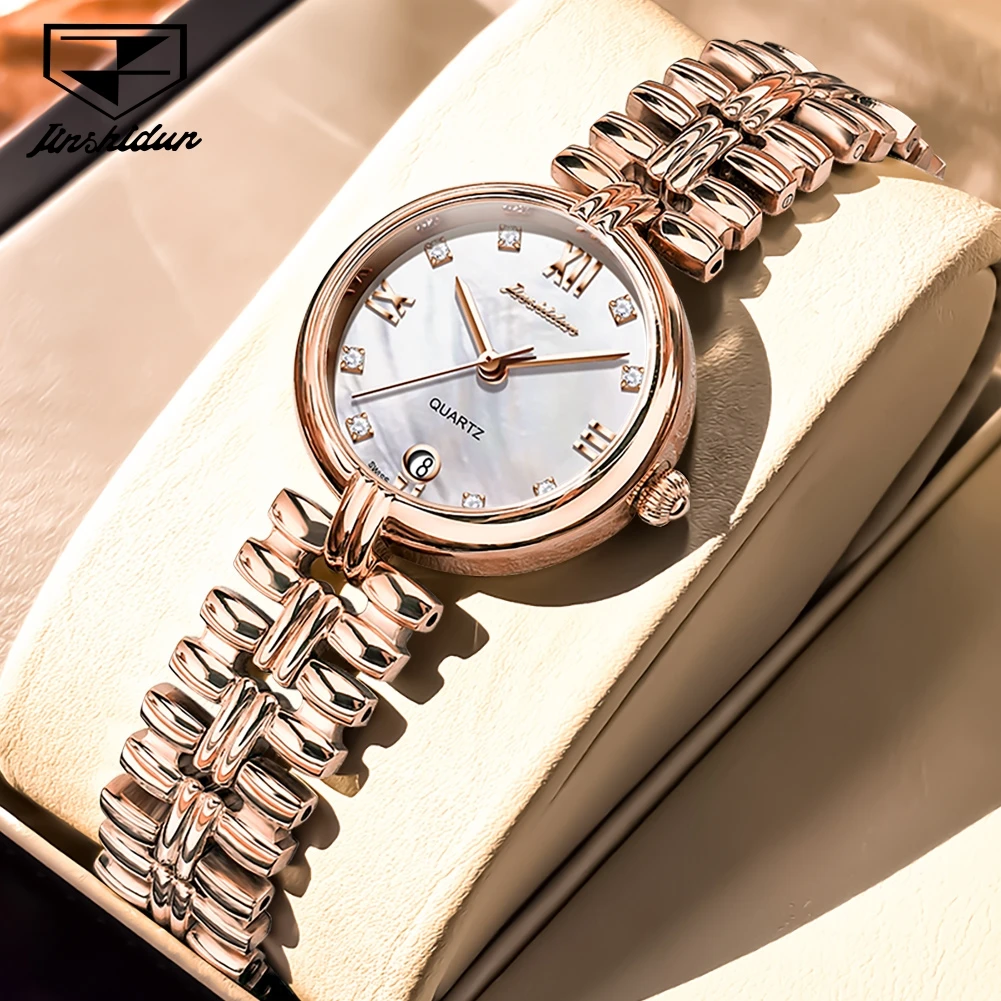 JSDUN 8987 Watches For Woman Luxury Elegant Import Quartz Watch Stainless Steel Ladies Date Watches Clock Reloj Mujer - Image 7