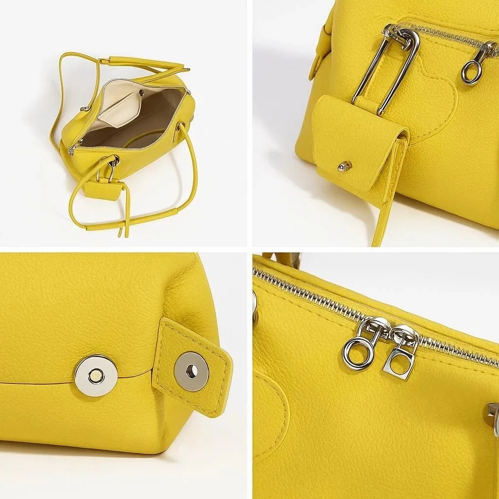 Women 100% First Layer Cowhide Underarm Bag Genuine Leather Shoulder Tote Handbag - Image 6