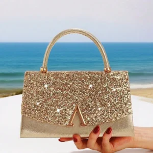 New Fashionable Ladies Evening Clutch Bag Shiny Premium Chain Crossbody Bag for Party and Wedding