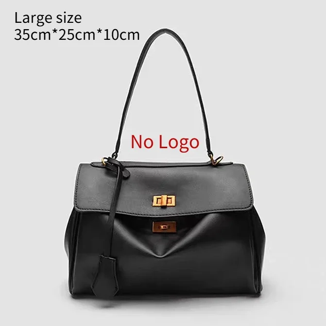 New Stylish Large-capacity Platinum Bag, Women's Casual Versatile Commuting Crossbody Bag, Modern Neutral Business Handbag - Image 9