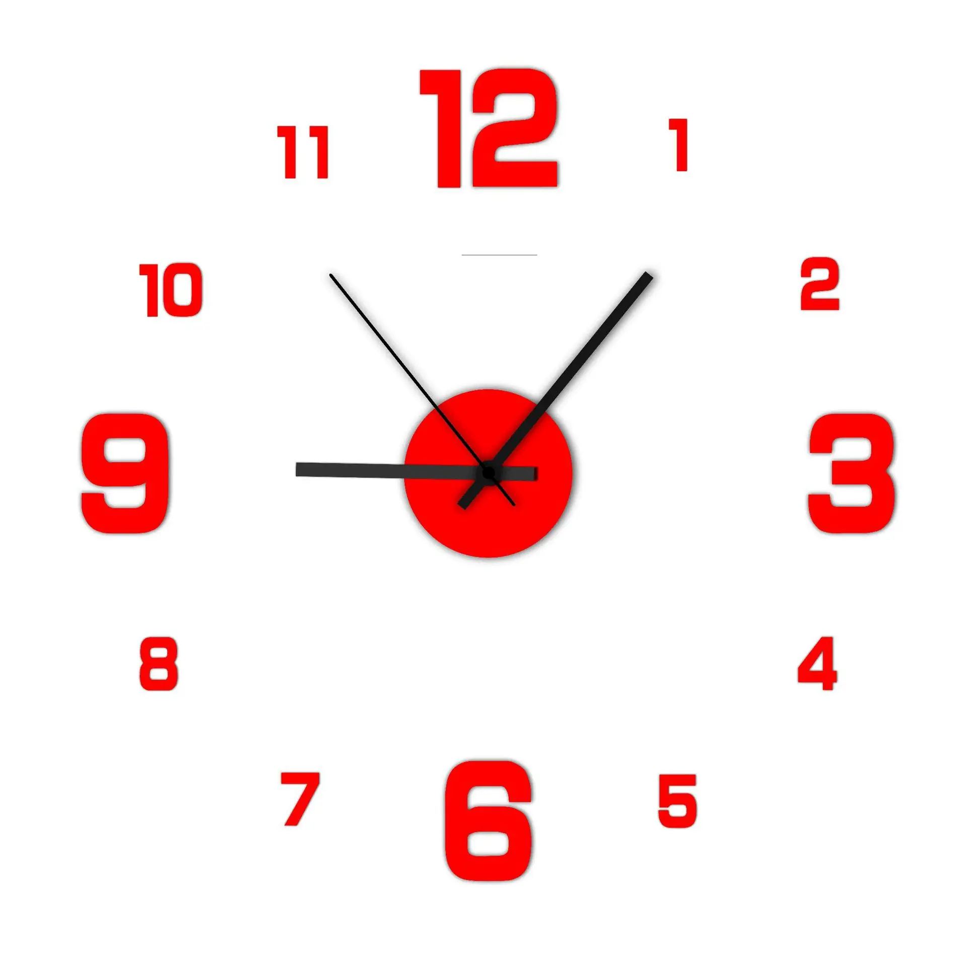 Creative Frameless DIY Wall Clock Wall Decal Home Silent Clock Living Room Office Wall Decoration - Image 10