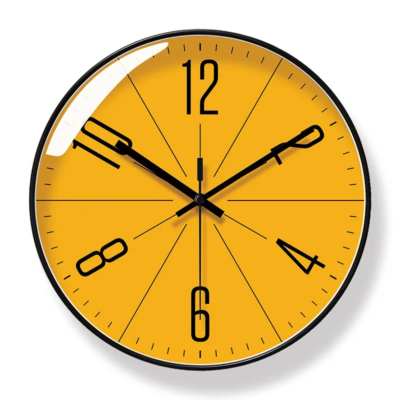 Atomic Wall Clock Battery Operated Round Analog Modern Wall Clock Automatically Clock for Office Classroom Bedroom Living Room - Image 8