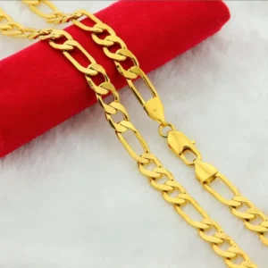 Luxury 24K 9999 Pure Gold real gold Men's and Women's wide 6MM 8mm 10MM Cuban Necklace Mother's Necklace Men's 3:1 Necklace