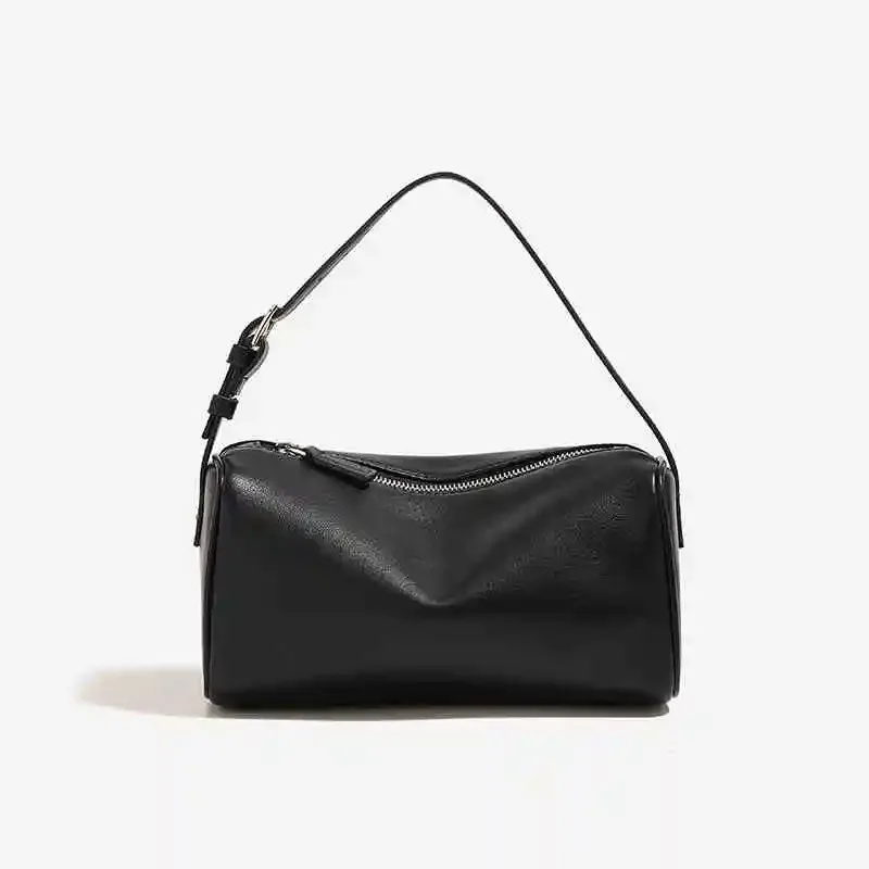 2025 New Luxury 90s Pen Holder Bag Genuine Soft Cowhide & Suede Mini Crossbody Bag Hand-Carry Vintage Shoulder Purse for Women - Image 9