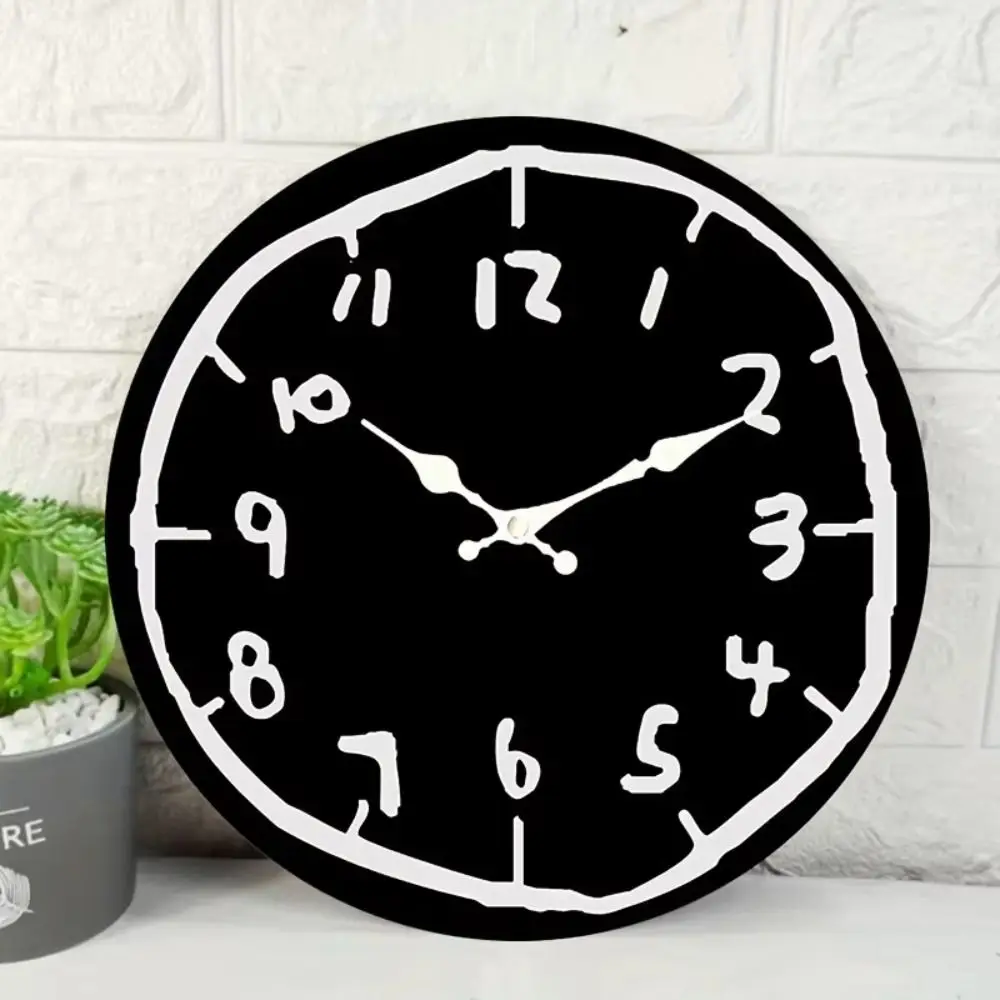 30cm Size Digital Wall Clock Cartoon Design Special Design Silent Wall Clock Round Shape Silent Mechanism Hanging Wall Clock - Image 5