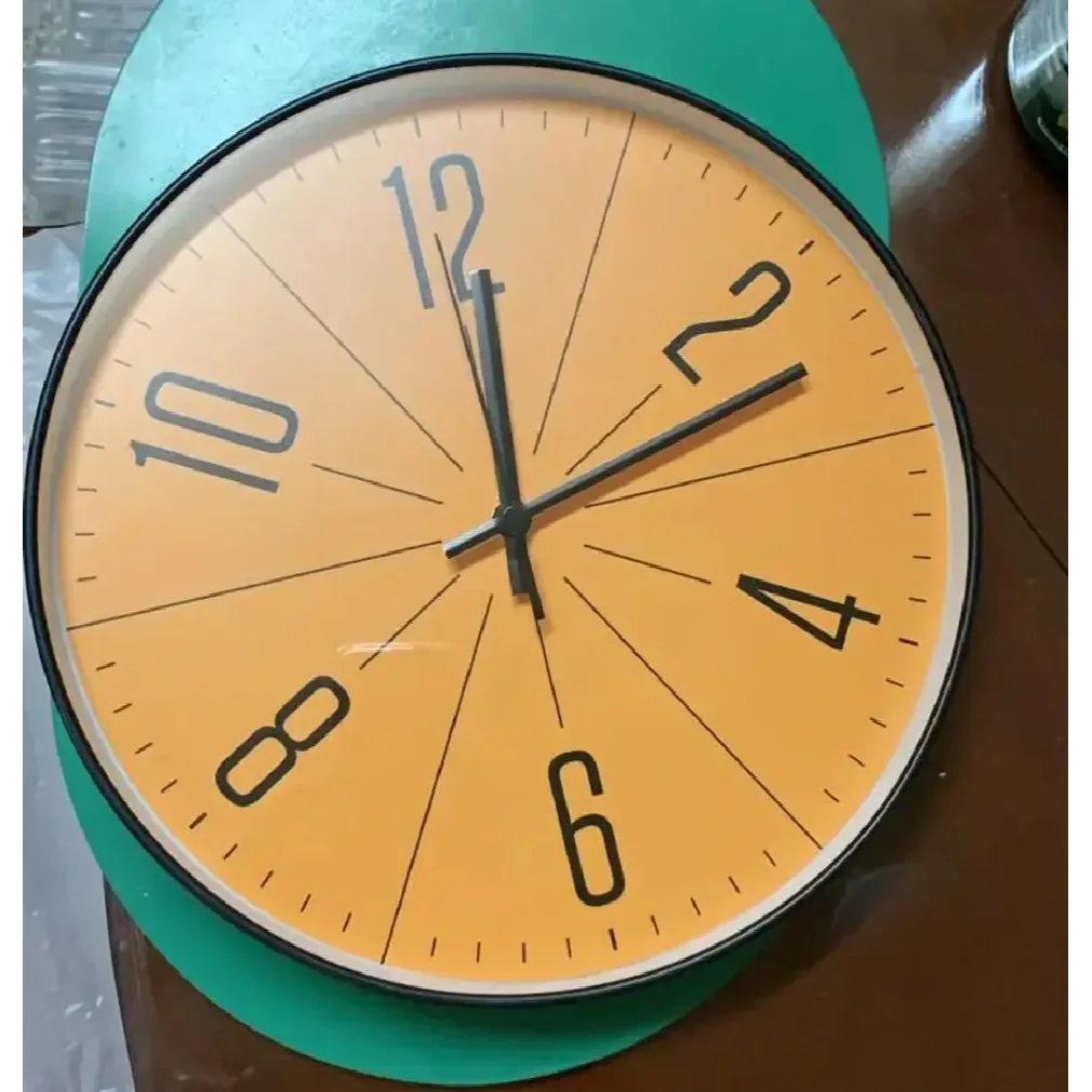 Atomic Wall Clock Battery Operated Round Analog Modern Wall Clock Automatically Clock for Office Classroom Bedroom Living Room - Image 3