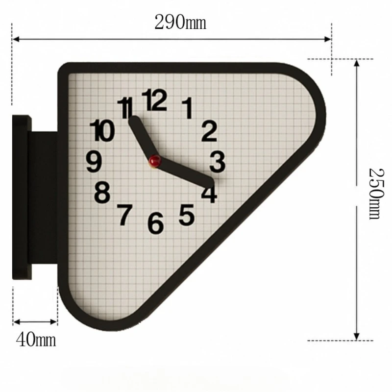Indoor Double Sided Wall Clocks Corner Silent Timer Triangle Art Hanging Watch Household Pointer Living Room Corner Decor Craft - Image 14
