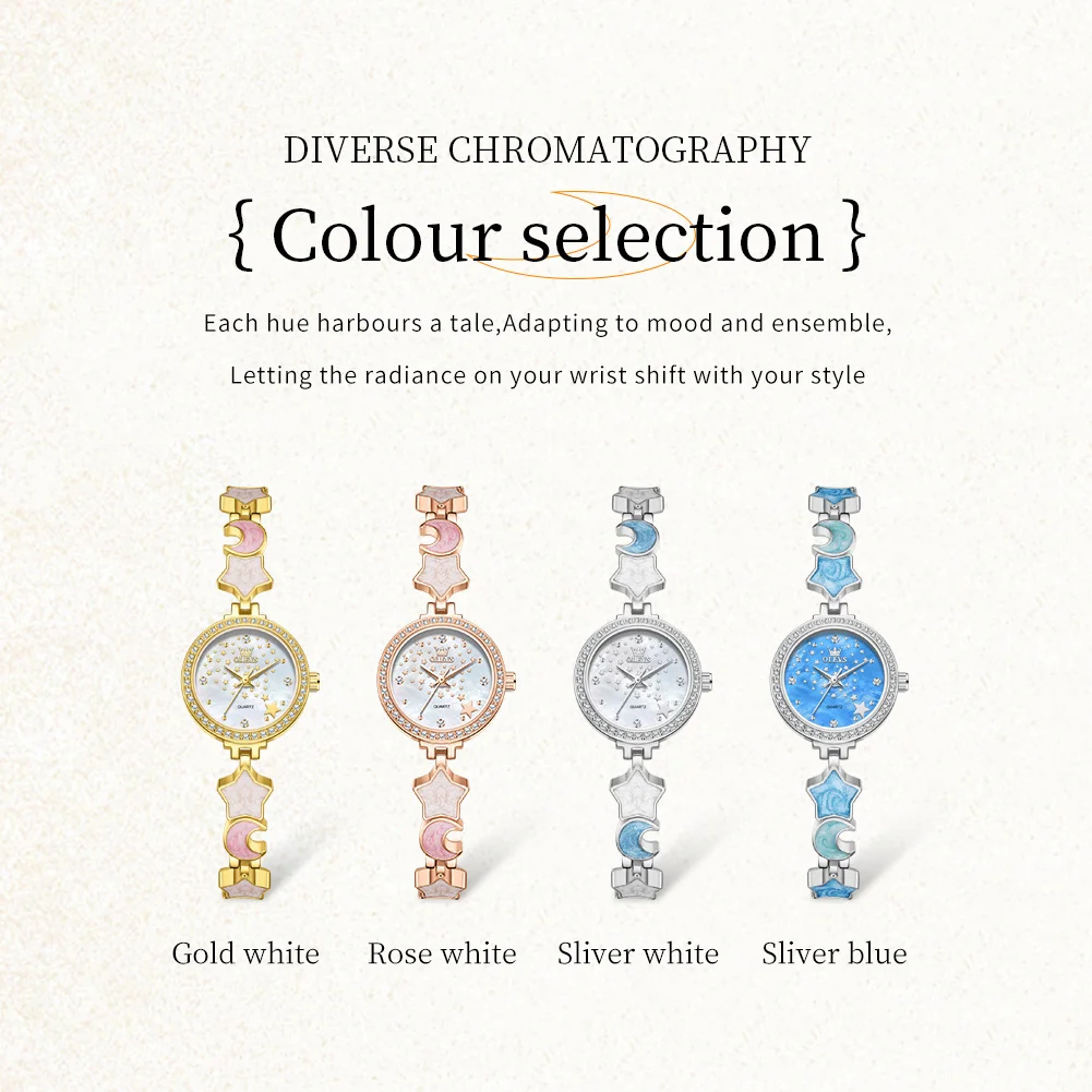 OLEVS 5665 Elegant Fashion Watches For Woman Quartz Watch Stainless Steel Bracelet Luxury Ladies Watches Clock Reloj Mujer - Image 6