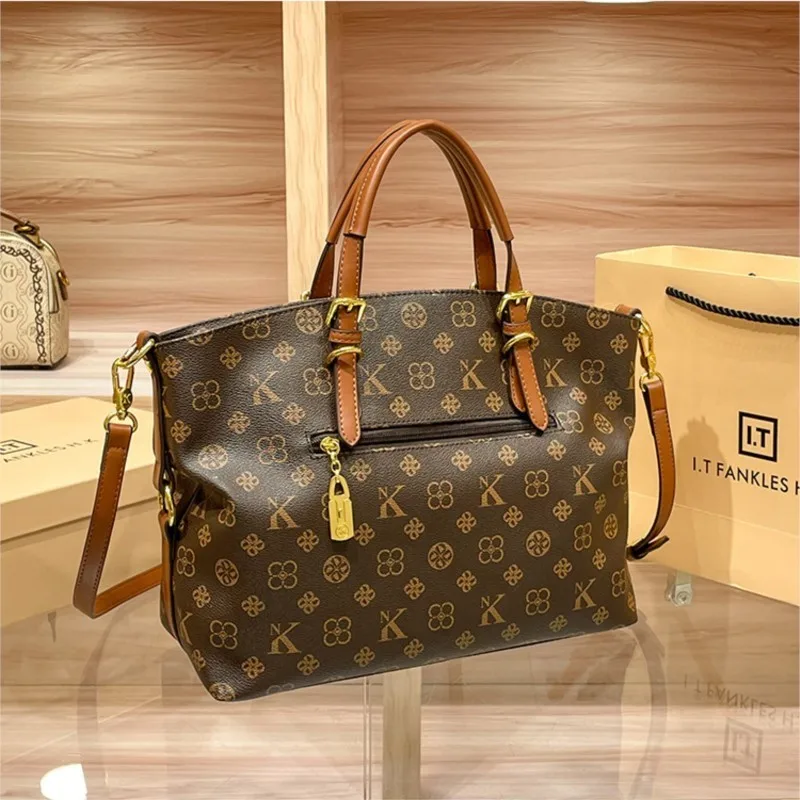 Ladies' Light Luxury Handbag 2025 New High-End Designer Fashion Retro Handbag Shoulder Bag Large Capacity Crossbody Bag Tote Bag - Image 6