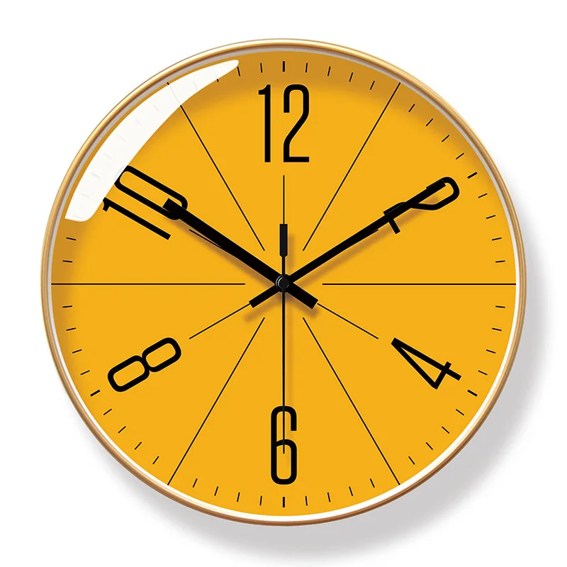 Atomic Wall Clock Battery Operated Round Analog Modern Wall Clock Automatically Clock for Office Classroom Bedroom Living Room - Image 7