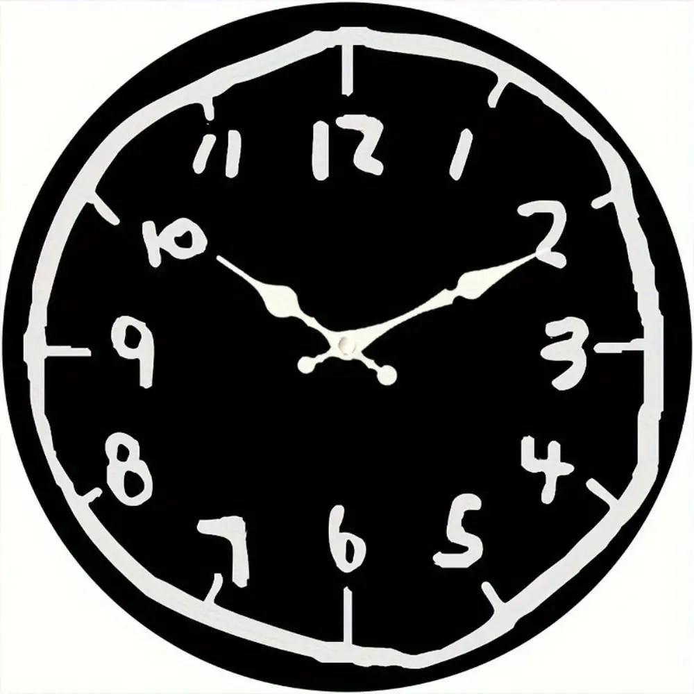 30cm Size Digital Wall Clock Cartoon Design Special Design Silent Wall Clock Round Shape Silent Mechanism Hanging Wall Clock - Image 4